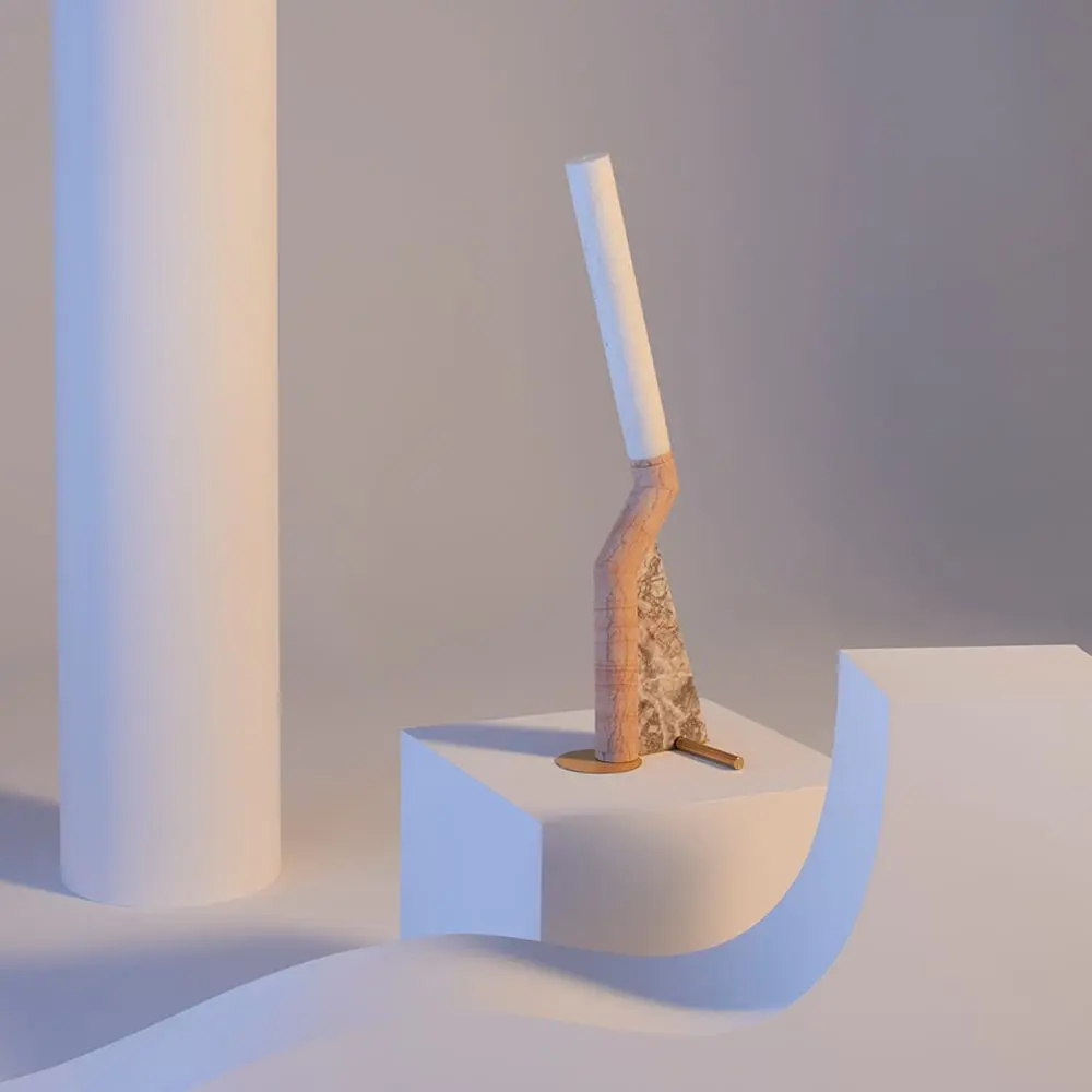 The Invisible Collection Heron Pink Table Lamp MMairo