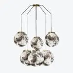 Suspension King Sun Murano x6 Noir et Blanc