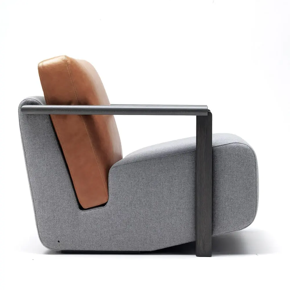 The Invisible Collection Franck Armchair David Haymann oak chêne leather cuir