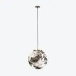 Ceiling Lamp King Sun Murano Black And White