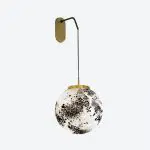 Applique King Sun Murano Noir Et Blanc