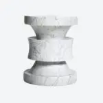 Barth Stool Les Intemporels White Marble