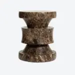 Tabouret Barth Les Intemporels Marbre Brun