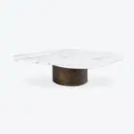 Table Basse White Shadow Marbre Lilac
