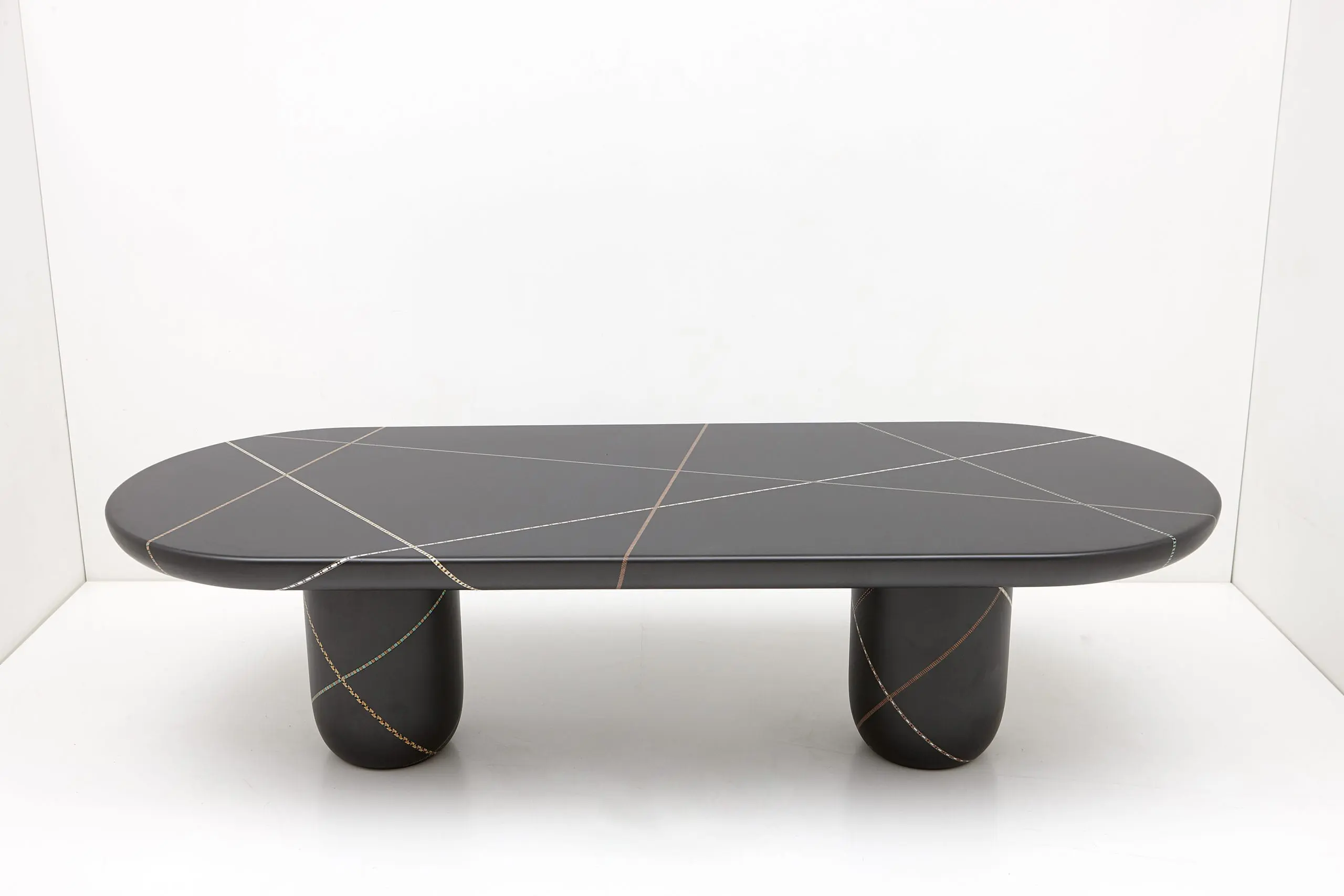 Marquetry Mania Dining Table by Nada Debs