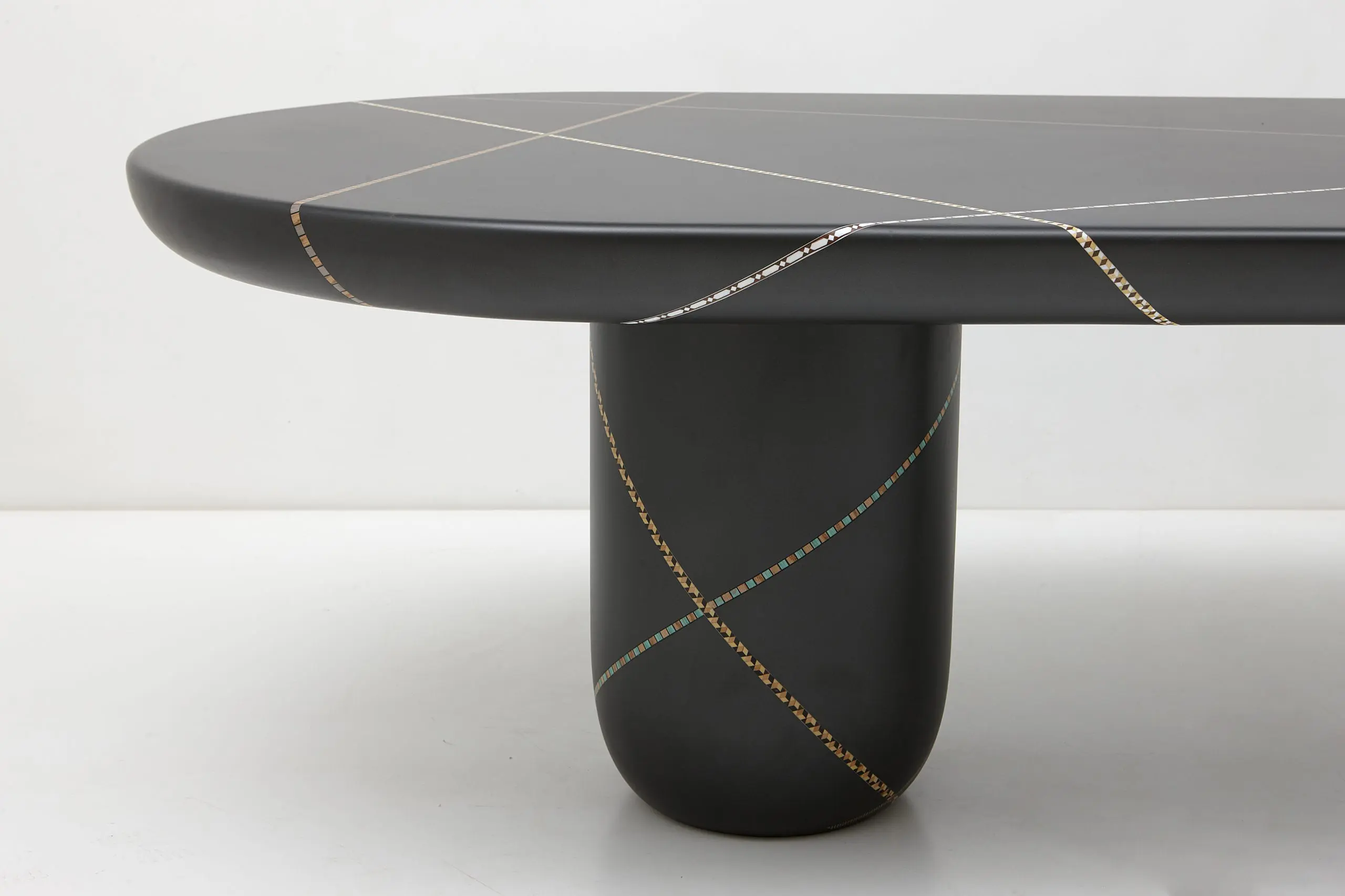 Marquetry Mania Dining Table by Nada Debs