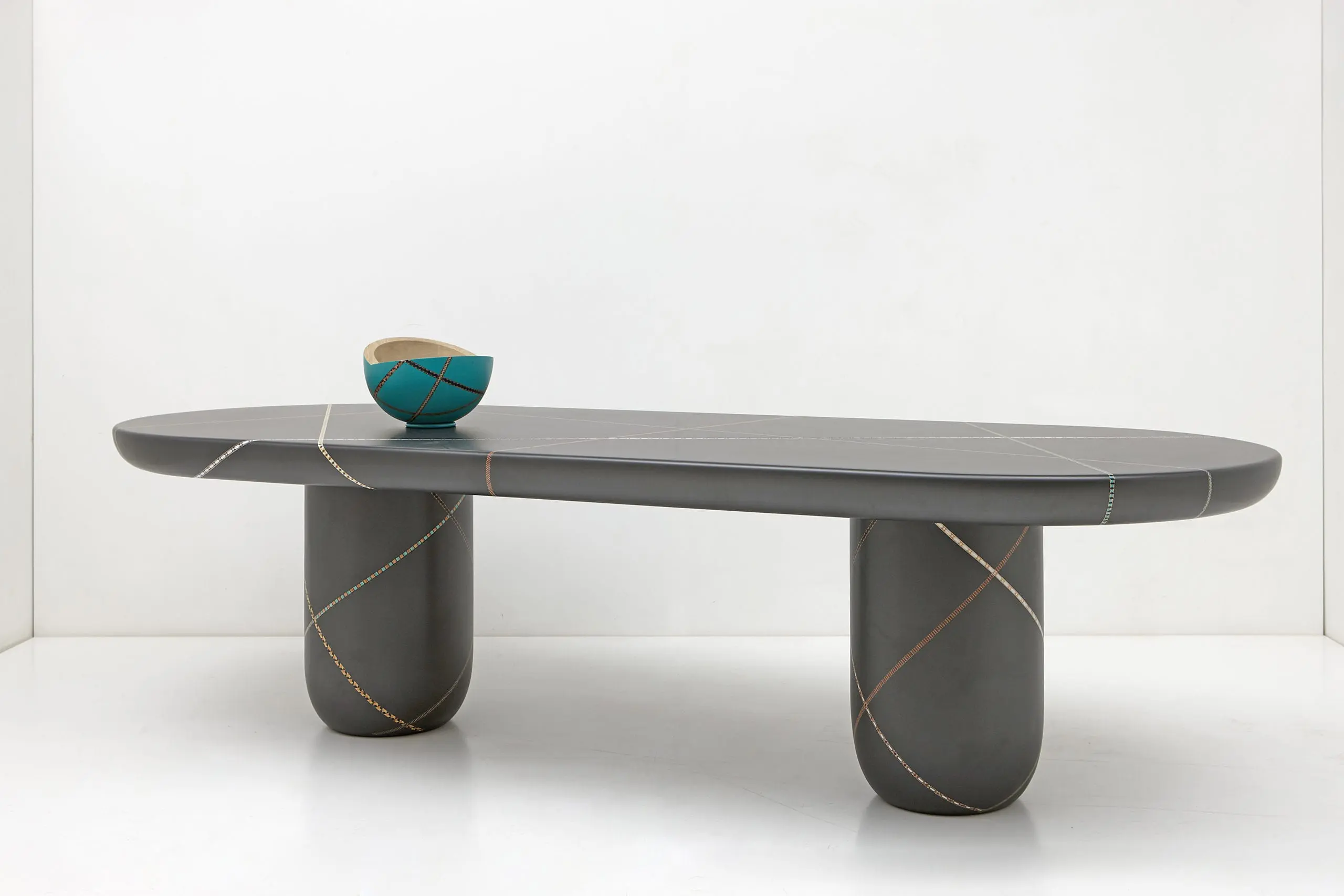 Marquetry Mania Dining Table by Nada Debs