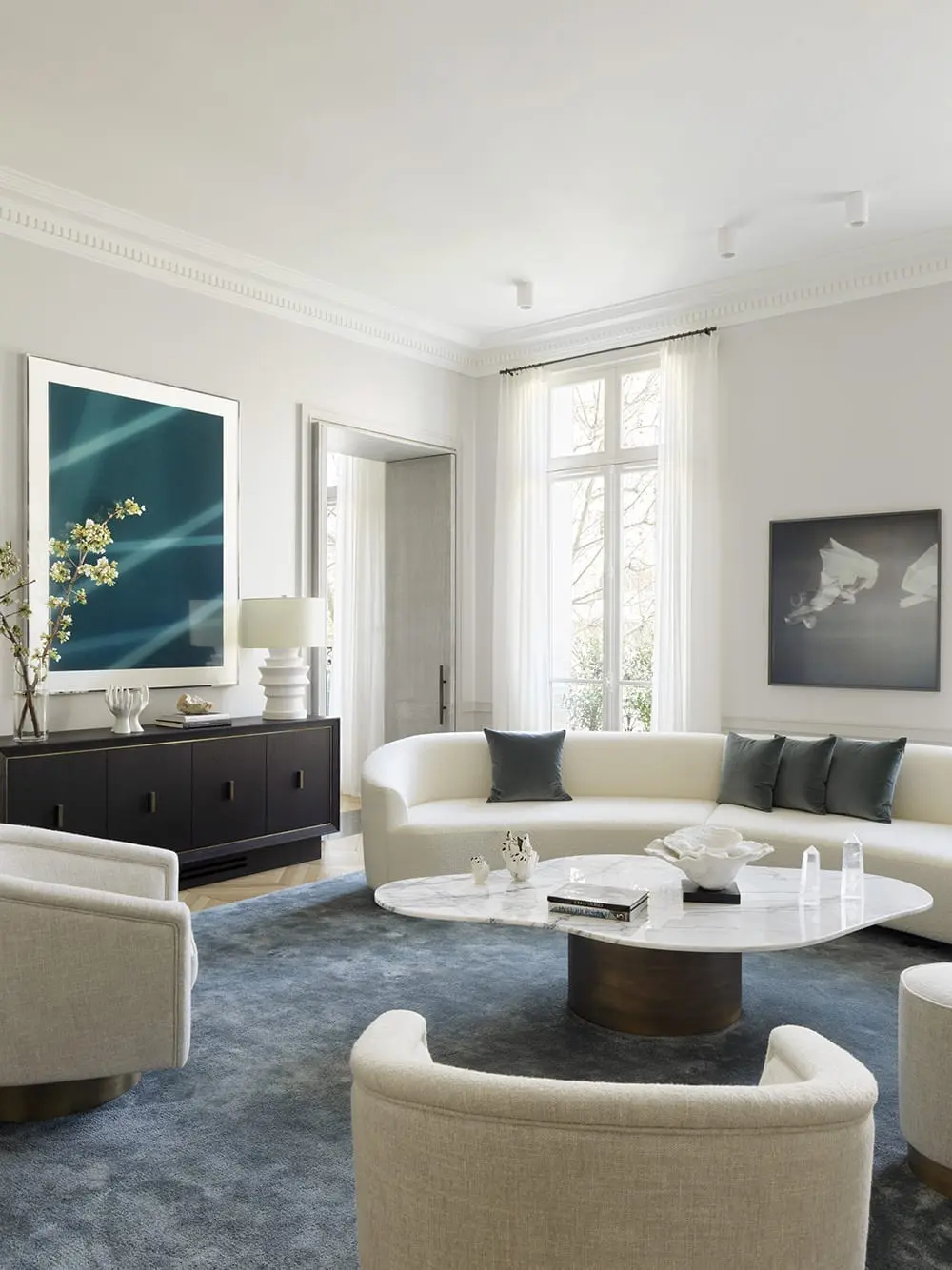 White Shadow Coffee Table by Damien Langlois-Meurinne, DLM