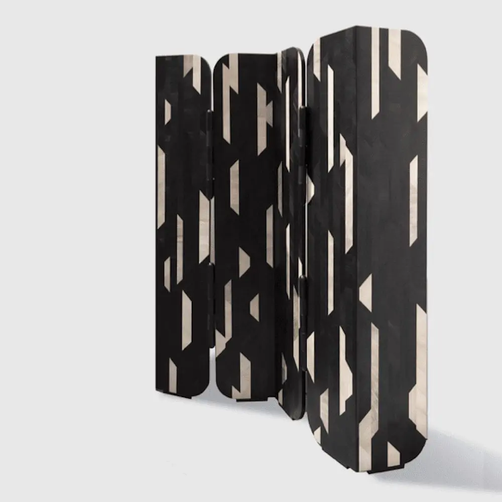 Marquetry Folding Screen by Mayaro Editions - The Invisible Collection