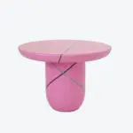 Marquetry Mania Low Table Pink
