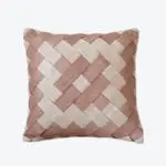 Cross Panel Weave Housse de Coussin