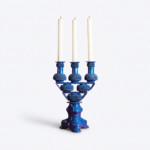 Bougeoir Bleu Triple