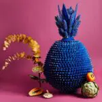 Vase Porc-Épic Azur