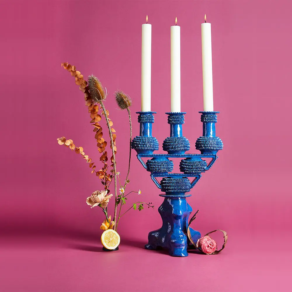 Blue Triple Candlestick