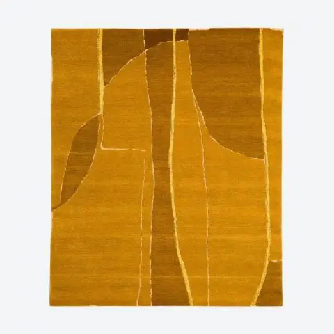 Lignes Dorées Rug Nude - Small, Gold