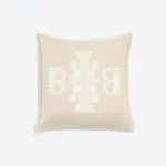 Coussin Cachemire Blanc & Crème
