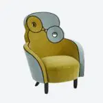 Fauteuil en Velours Maxou