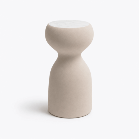 Zoë Side Table - Ceramic Azul Glazed Top