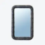 Miroir Rocaille Bleu Abysse
