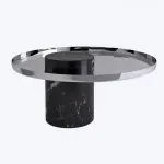 Table Salute S Noir & Chrome