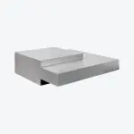 Double Volume Coffee Table Silver