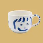 Small Striped Handle Mug