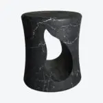 Tabouret Wilson Marbre Noir