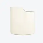 Swan Bedside Table Lacquer Ivory