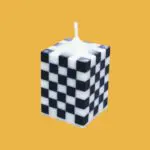 Bougie Damier Noir