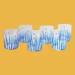 Set of 6 Blue Glasses
