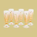 Set de 6 Verres à Vin Or