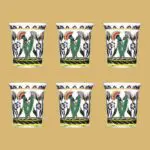 Set de 6 Verres Fleurs Orientales Perse