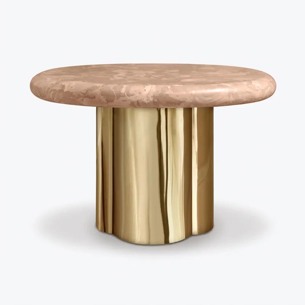 Table D’Appoint Eclipse Miroir Bronze