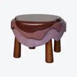 Lagoon Bronze Side Table Blush
