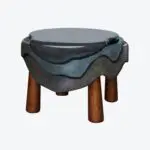 Lagoon Bronze Side Table Wave