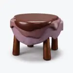 Lagoon Bronze Side Table Blush