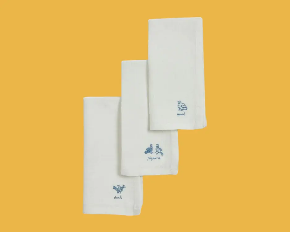 TheInvisibleCollection_Clubroom_BirdSetof3NapkinSkyBlue_Main
