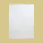 Beach towel with short Fringe White