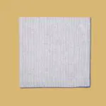 Set of 2 striped napkins White and Blue