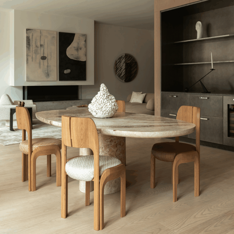 Oak chair (張り替え済) Akar Chair Oak Atelier Pendhapa The Invisible Collection