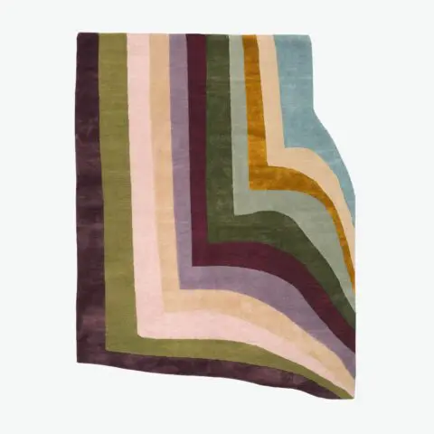 Tapis Grand Cadre 1 - Entrez vos dimensions ci-dessous, Mauve & Vert