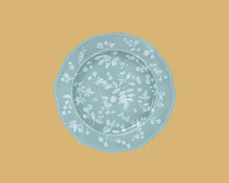 TheInvisibleCollection_Clubroom_CasaCabana_GinoriFloralDinnerPlatesSage_Main