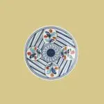 Set of 4 Maya dessert Plates