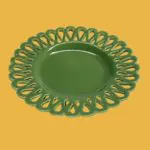 Assiette Ajourée Verte