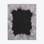 Tapis Oursin Noir et Gris