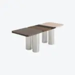 Peony Table Chrome