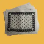 Lot de 6 Sets de Table Bouquet Blanc