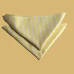 Lot de 6 serviettes Jaunes Tressées