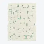 Équilibre Wool Rug White And Azur
