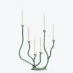 Alga Candle Holder Multi Green Patina